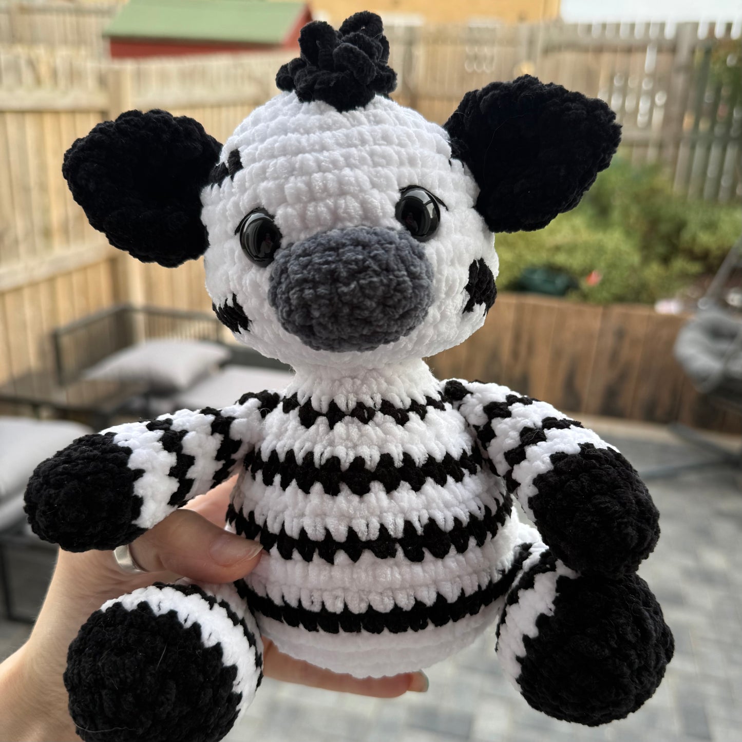 Handmade Crochet Zebra