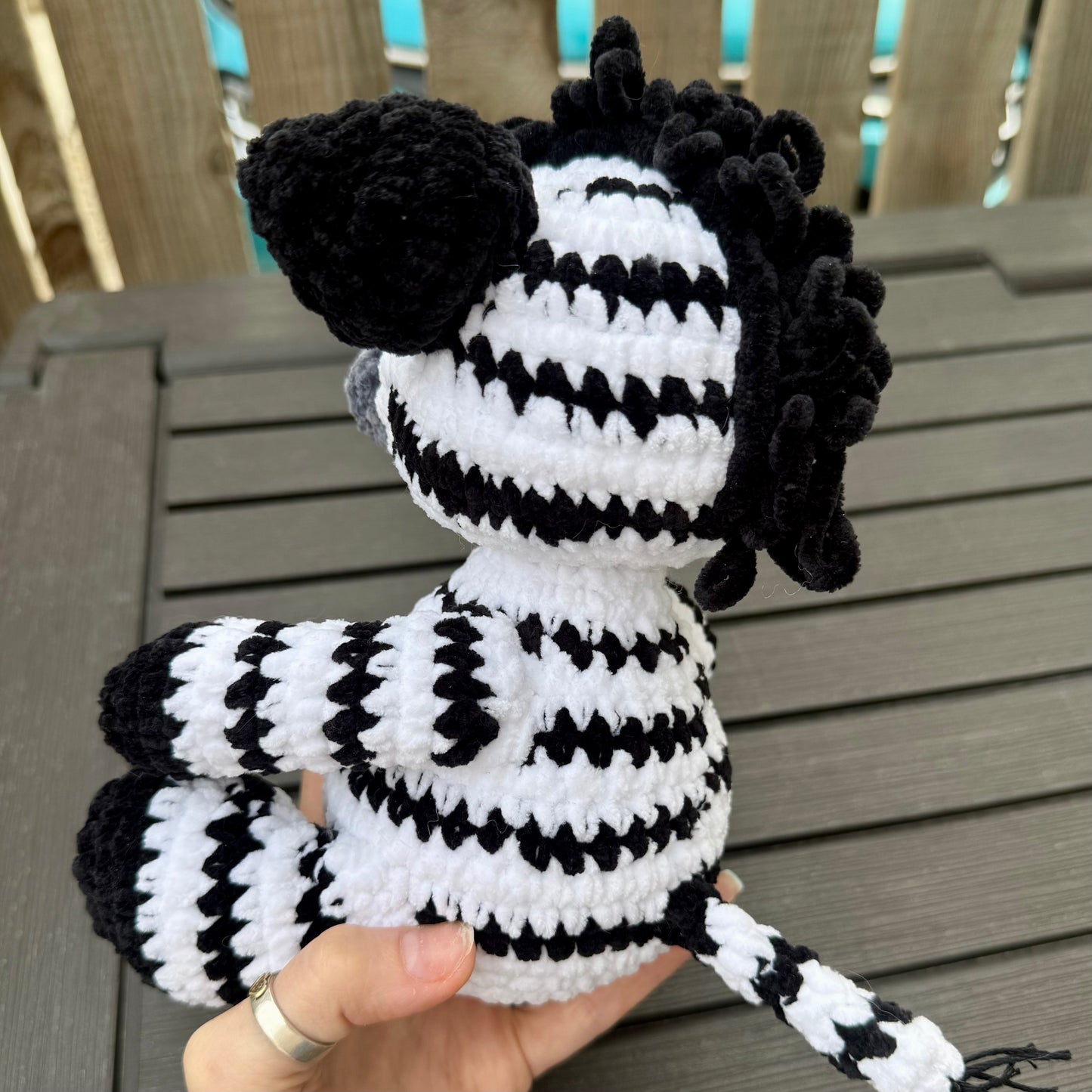Handmade Crochet Zebra