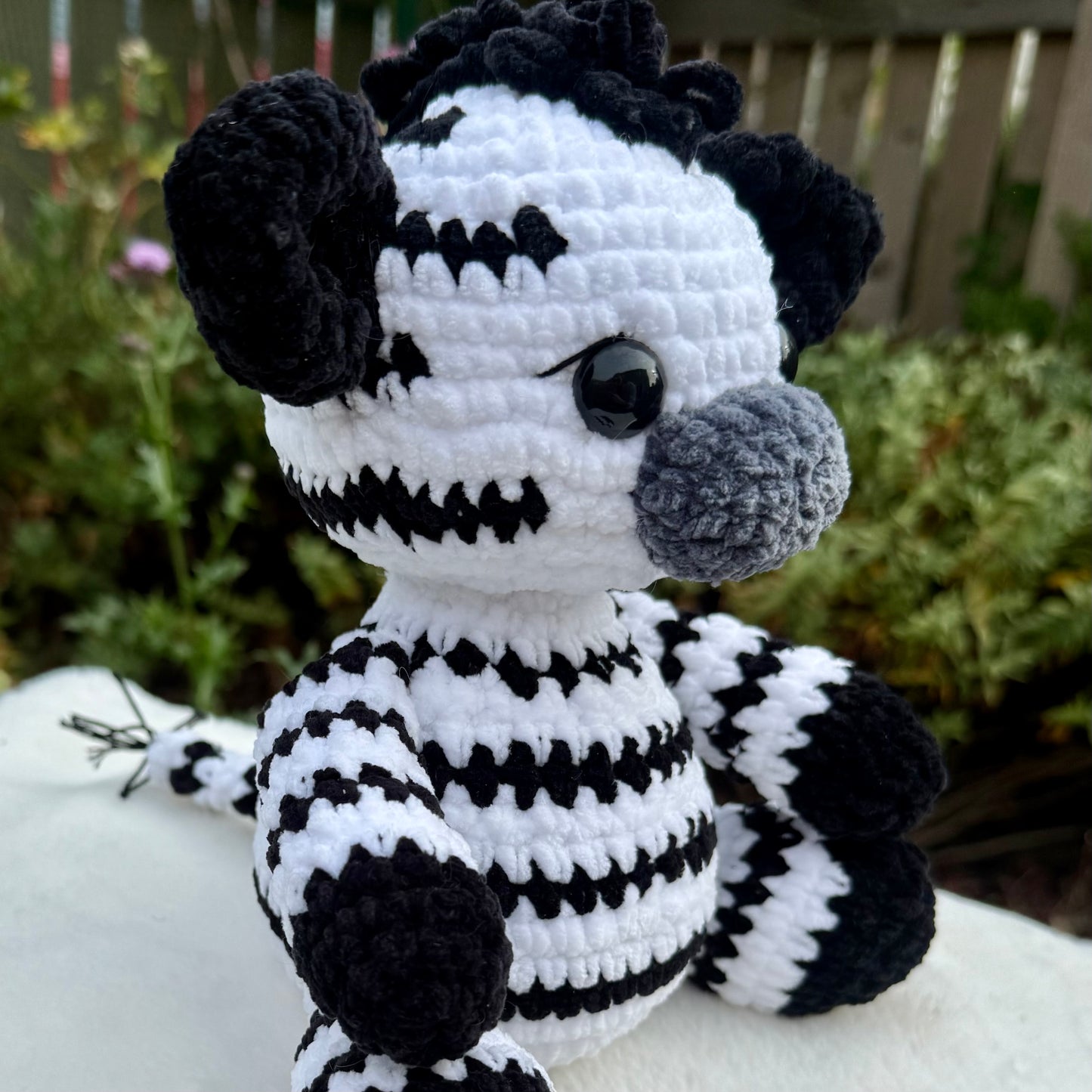 Handmade Crochet Zebra