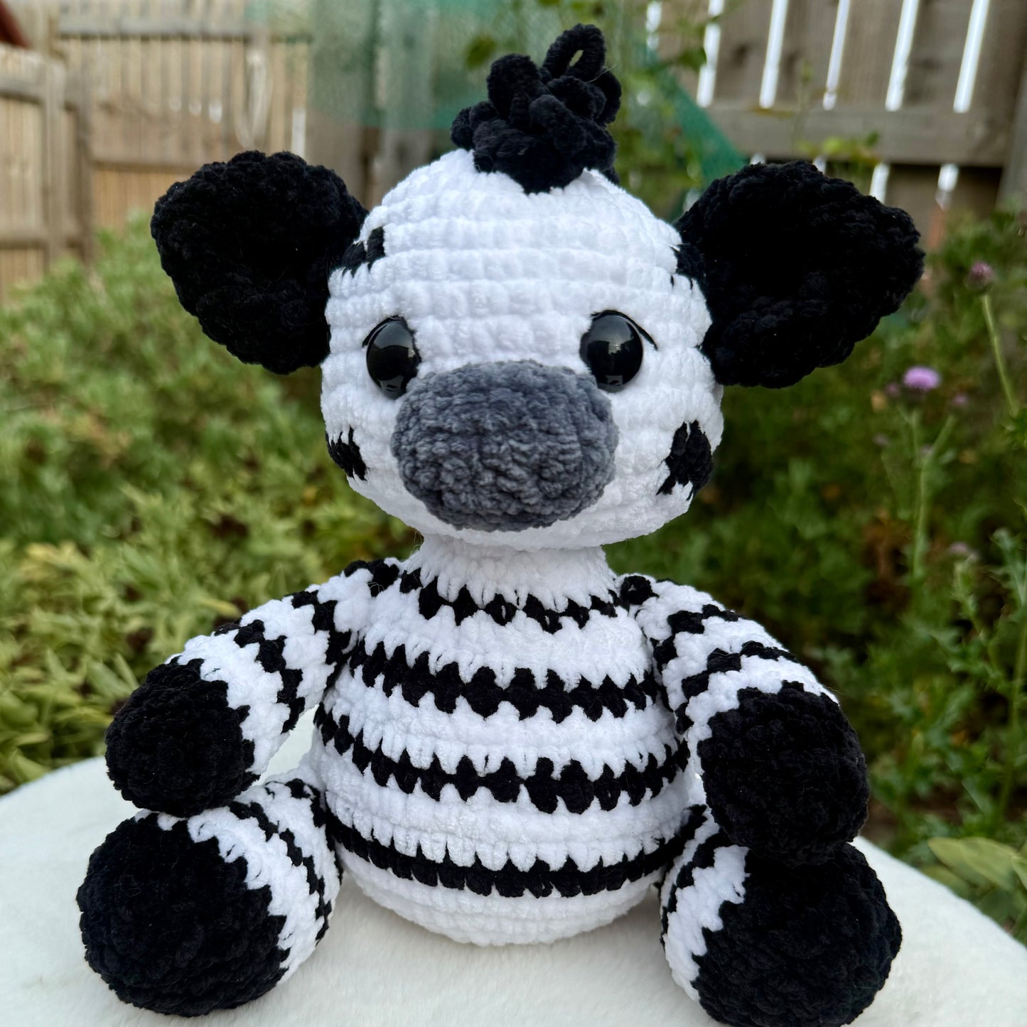 Handmade Crochet Zebra