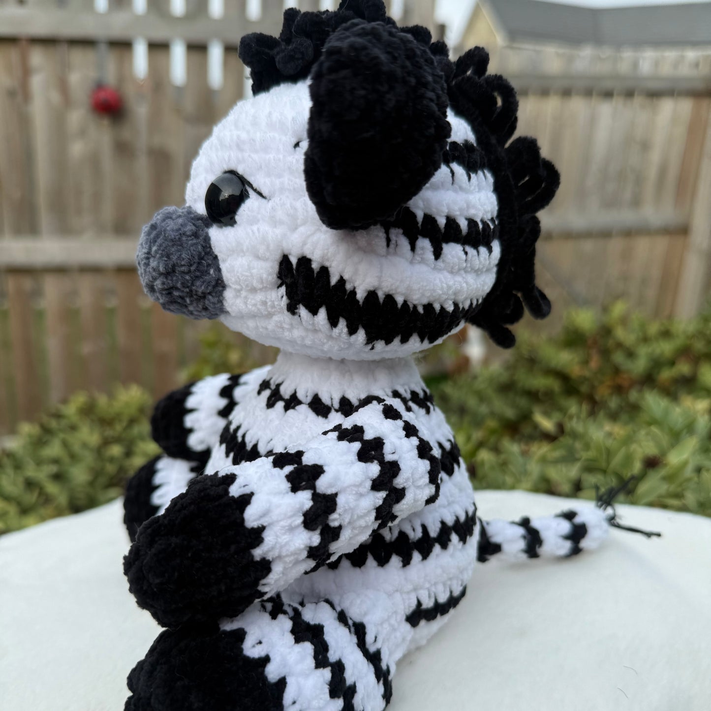Handmade Crochet Zebra