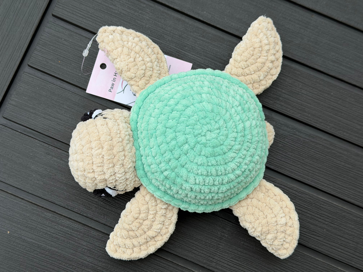 Large Crochet Turtle