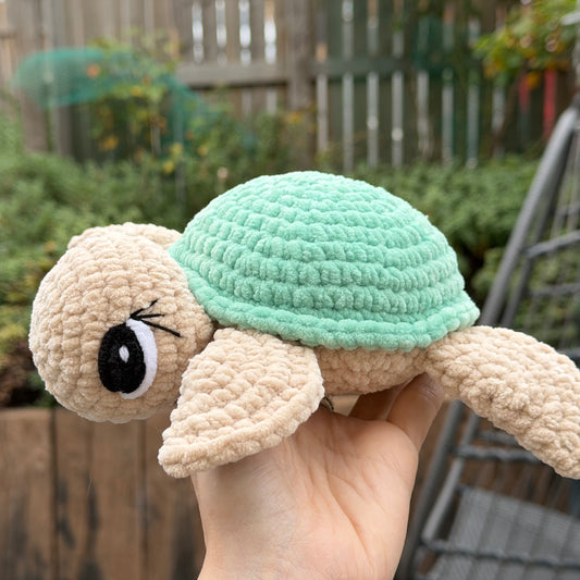 Large Crochet Turtle