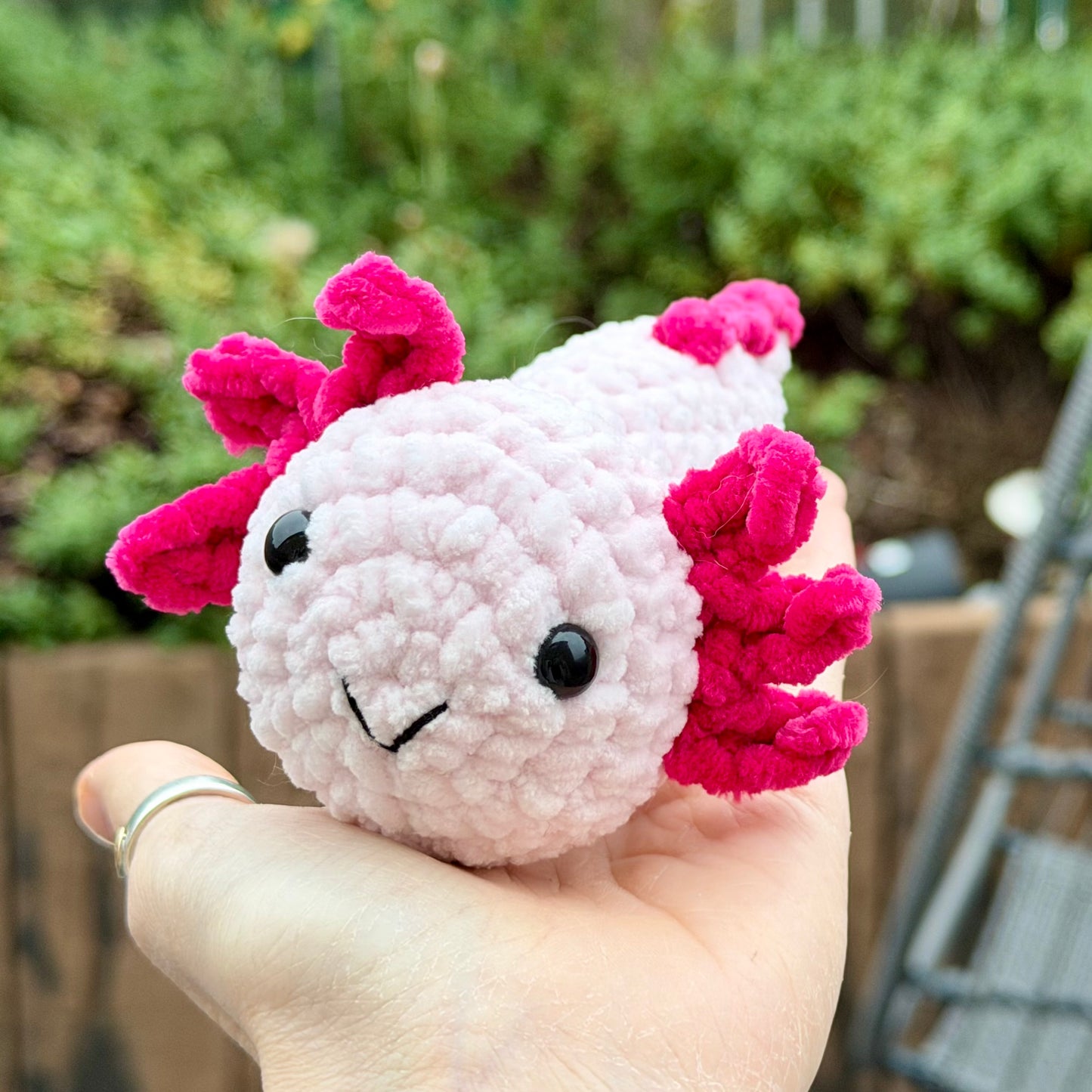 Handmade Crochet Axolotl