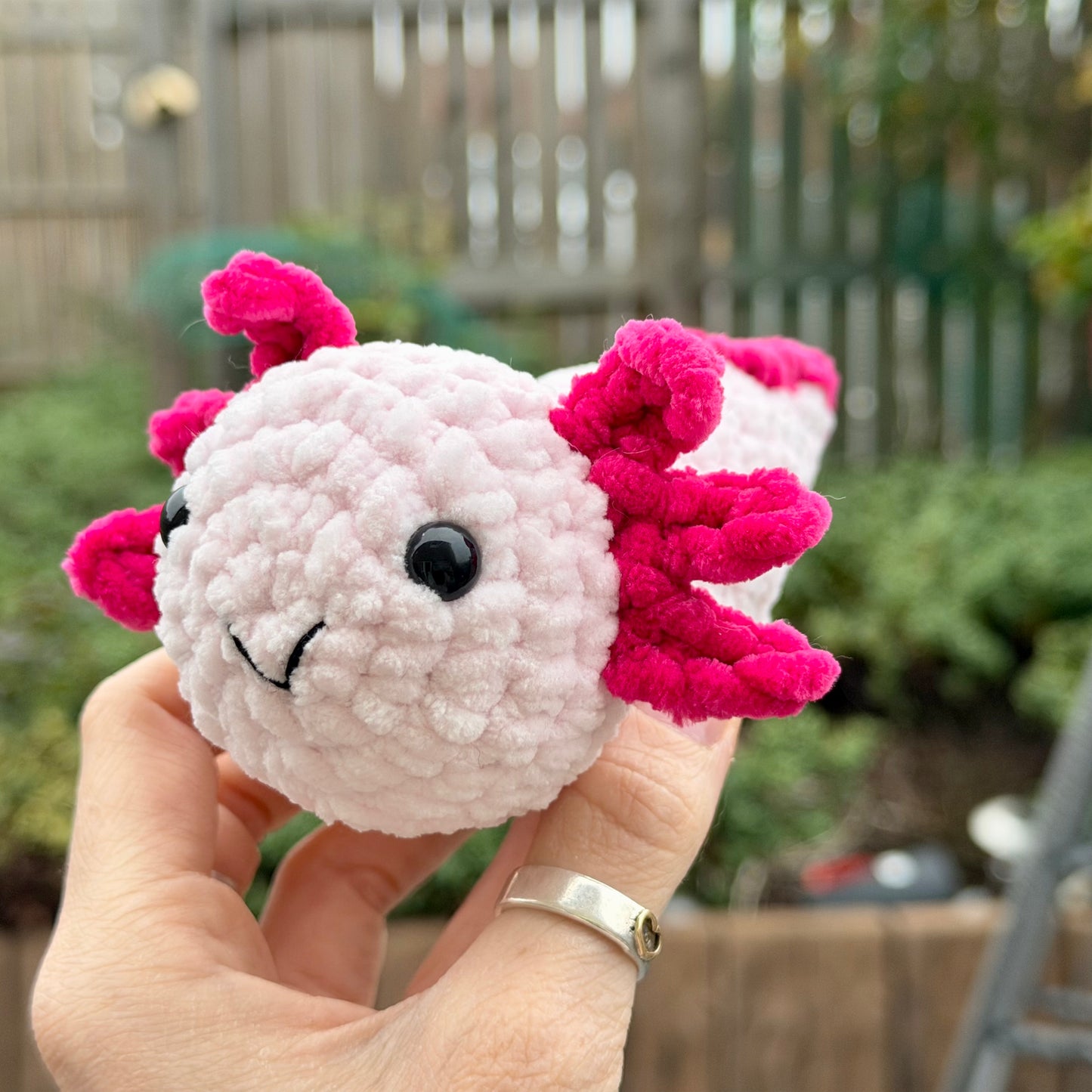 Handmade Crochet Axolotl