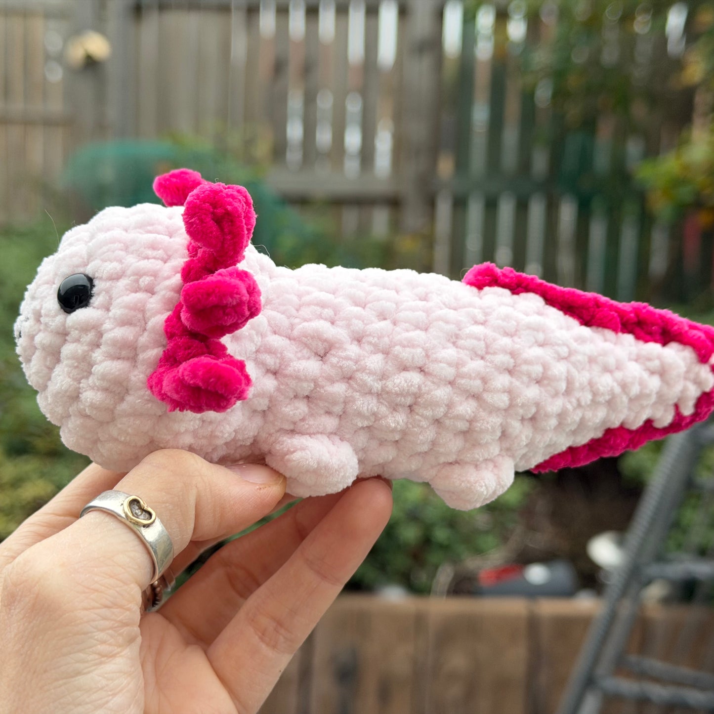 Handmade Crochet Axolotl