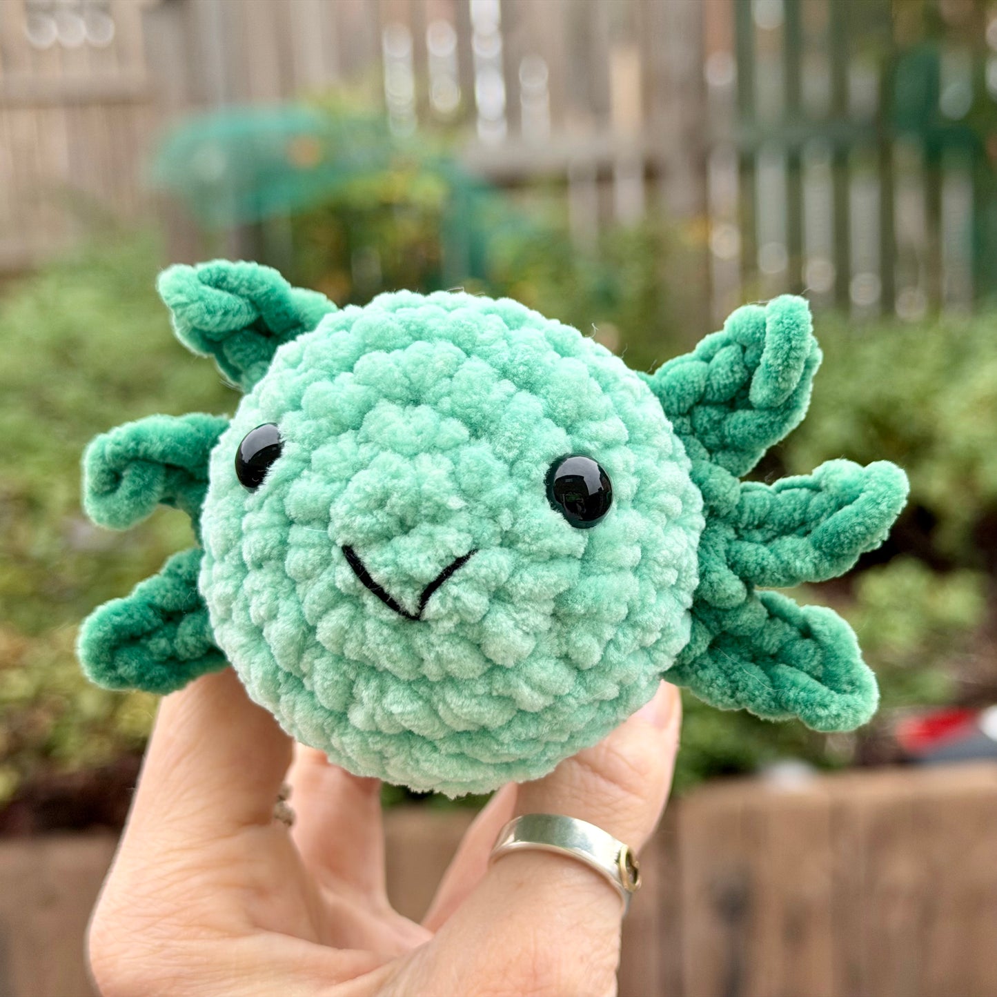 Handmade Crochet Axolotl