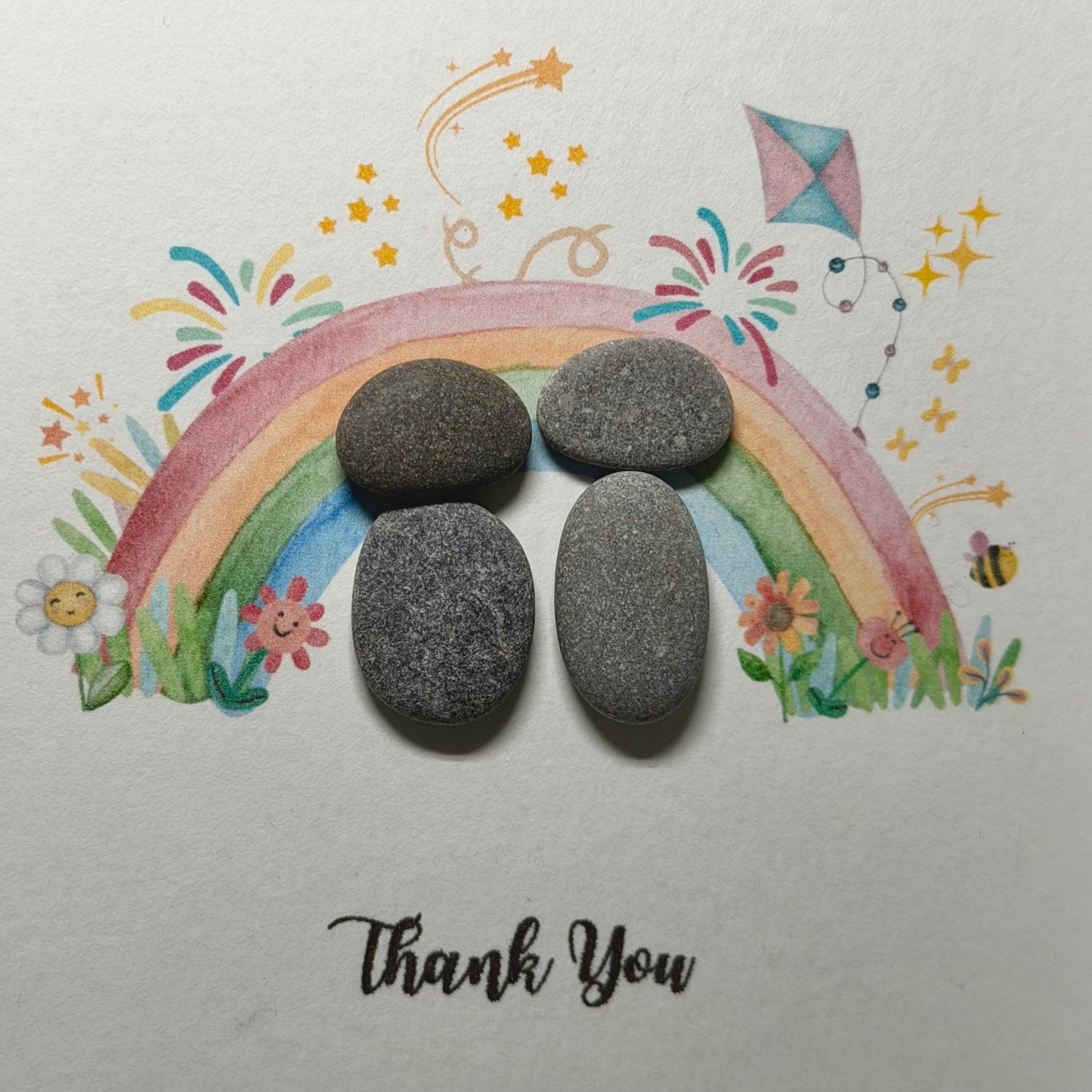 Thank You Framed Pebble Art