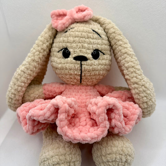 Handmade Crochet Ballerina Bunny