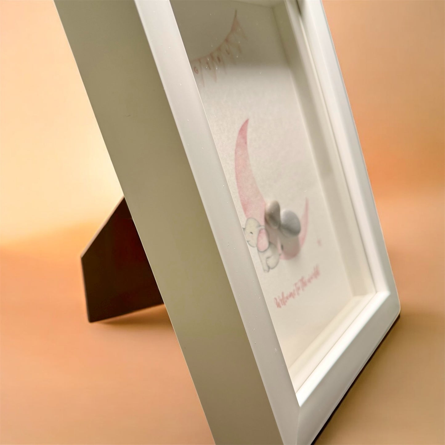 Welcome to the World Framed Pebble Art