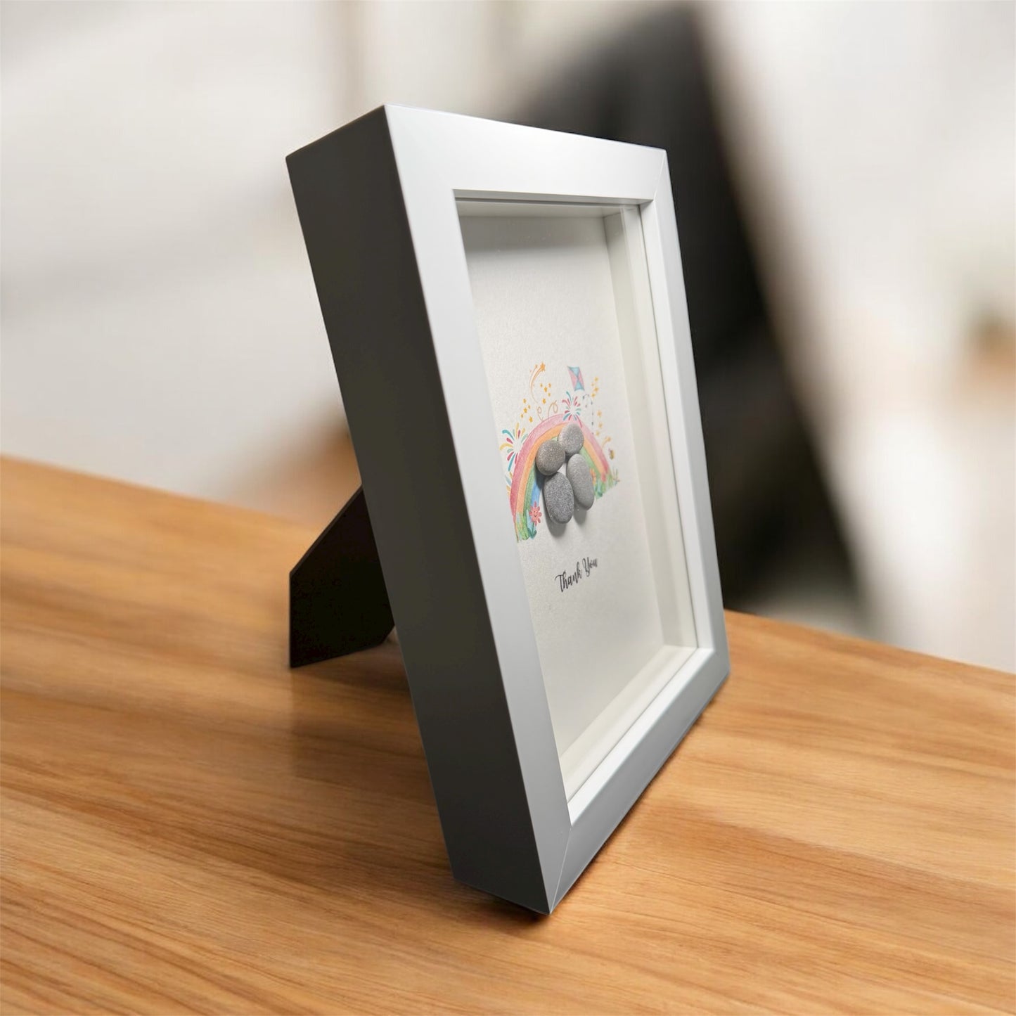 Thank You Framed Pebble Art